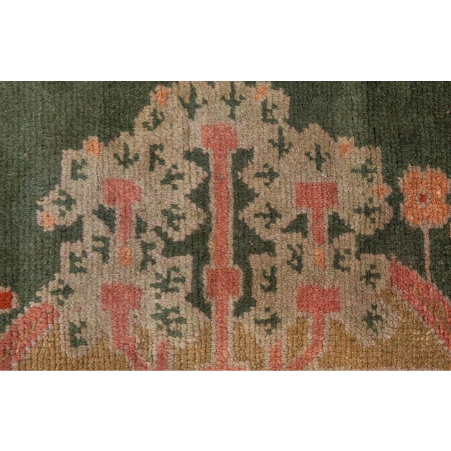 Doris Leslie Blau Antique Arts and Crafts Donegal Green Rug For Sale - Image 4 of 8