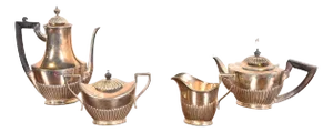 Tiffany & Co. Antique Art Deco Silver Plate Coffee or Tea Service Set