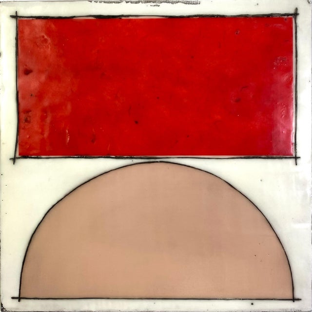 Encaustic Mixed Media Art Installation by Gina Cochran "Charmed" - 12 Panels For Sale - Image 6 of 14