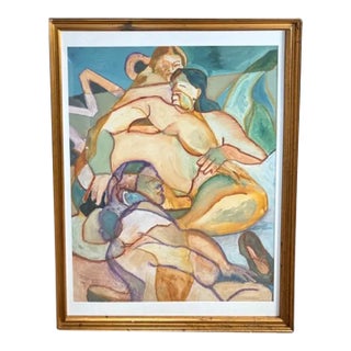 Mid Century Gouache Painting Attributed to James Gordaneer - A Shoe For Sale