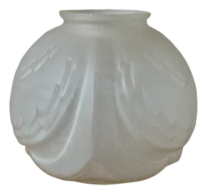 Art Deco Vase in Molded Pressed Glass