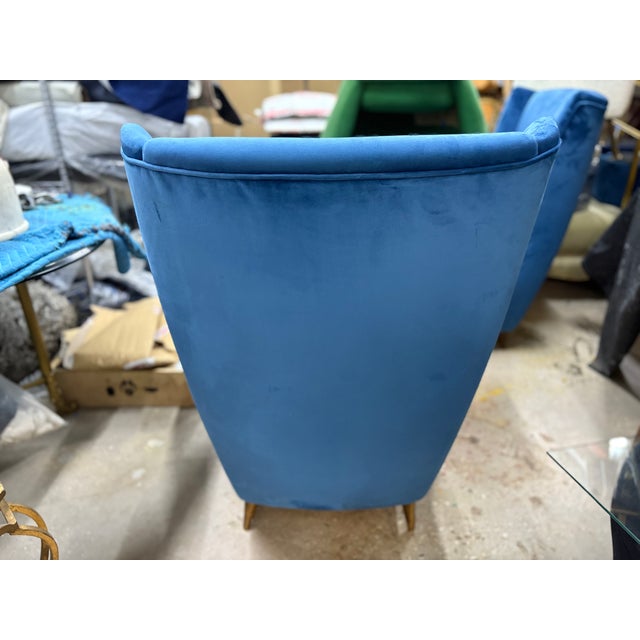 1950s 1950s Pair of Italian Modern Lounge Chairs For Sale - Image 5 of 12