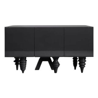 1.5M Multileg Cabinet Lacquered in Black by Jaime Hayon for BD Barcelona, 2022 For Sale