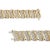 Early 21st Century 14K Yellow Gold 15.0 Cttw Diamond Chevron Wave 7.25" Inch Link Bracelet For Sale - Image 5 of 7