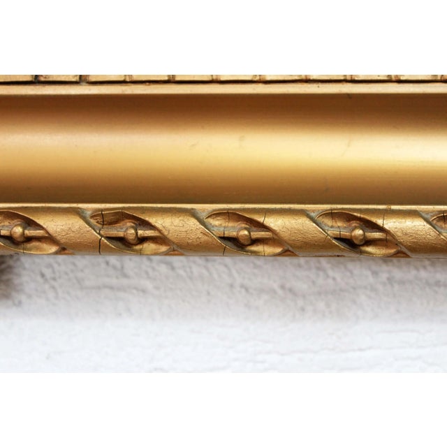 Gold Vintage Golden Mirror For Sale - Image 8 of 11