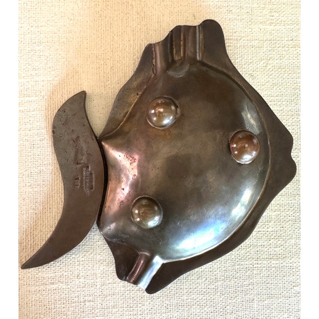 Metal Los Castillo Fish Trinket Dish/Ashtray For Sale - Image 7 of 10