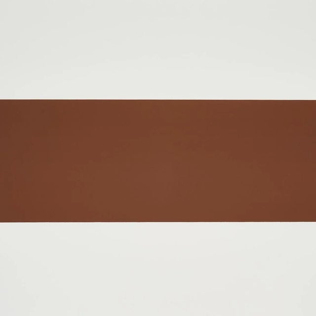 Contemporary Sample - Schumacher Baxter Stripe Wallpaper in Brown For Sale - Image 3 of 3