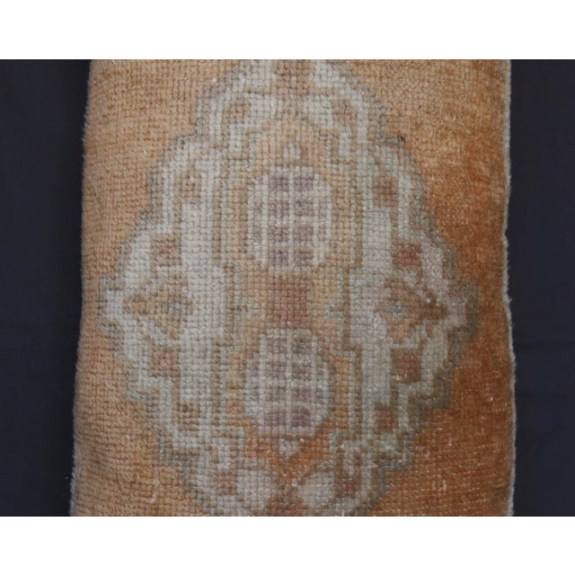 Handmade Turkish Rug Throw Pillow Cushion -15'' X 30'' For Sale - Image 4 of 11