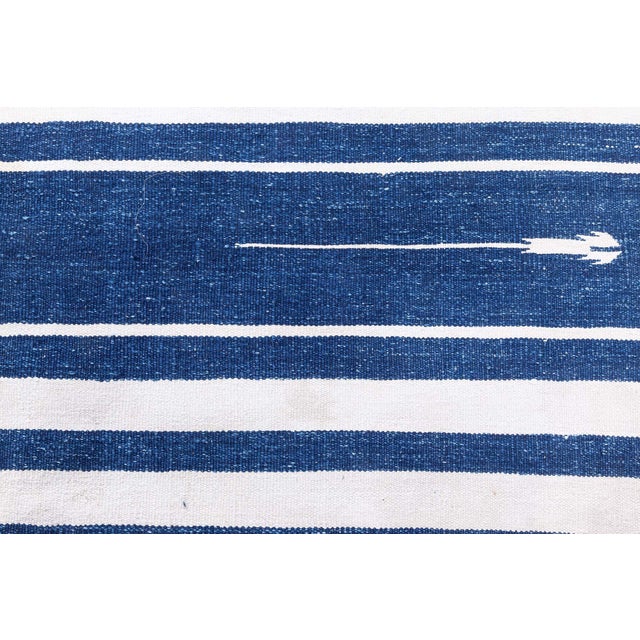 Mid-Century Modern Vintage Indian Dhurrie Rug Doris Leslie Blau For Sale - Image 3 of 8