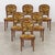 Set of 6 French Louis XVI Style Fruitwood Dining Chairs Scalamndre Tiger Velvet For Sale In Atlanta - Image 6 of 8