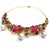 Bochic "Capri" Vintage Ruby, Amethyst, Sapphire & Pearl Necklace 18K Gold & Silver For Sale - Image 18 of 18