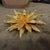 2000s High Quality Costume Jewelry Gilt Metal Italian Flower Brooch For Sale - Image 11 of 14