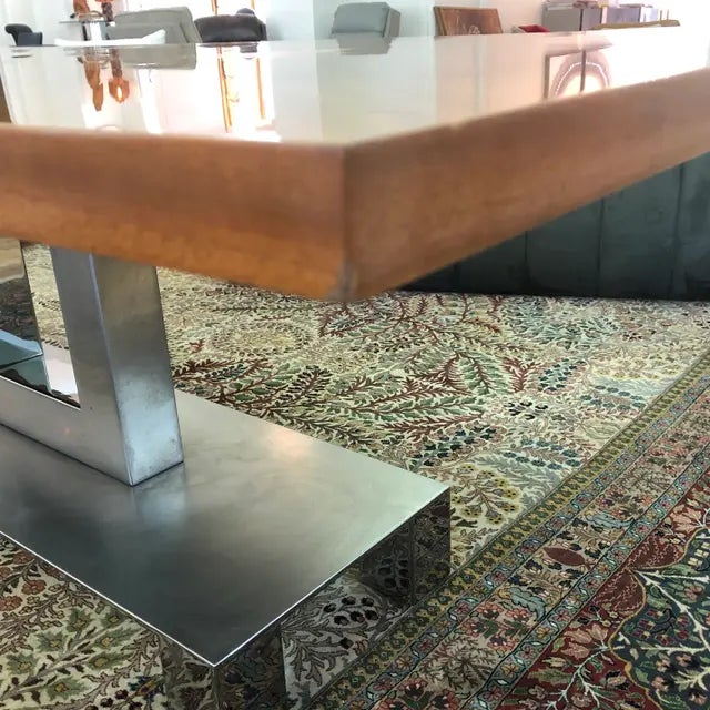 Wood Brueton Plattus Dining Table For Sale - Image 7 of 8