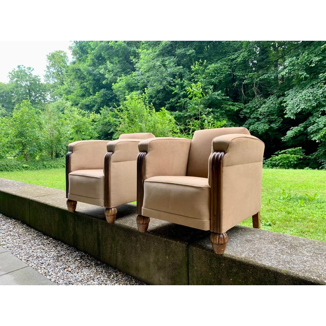 Set of Vintage Art Deco Chairs in the style of Eugene Printz, 1920s For Sale - Image 9 of 18