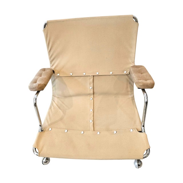 Beige 1980s Mid-Century Modern Bruno Mathsson for Dux Pair of "Karin" Chairs For Sale - Image 8 of 11