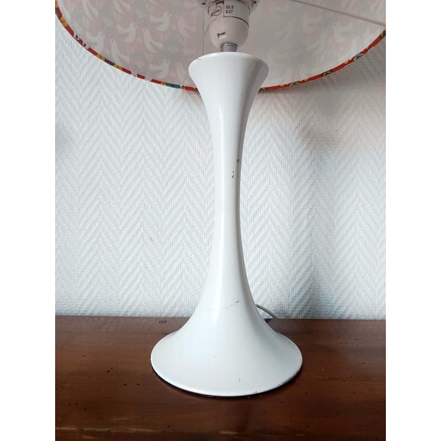 Tulip Lamp with Orange Birds, 1970 For Sale - Image 6 of 10