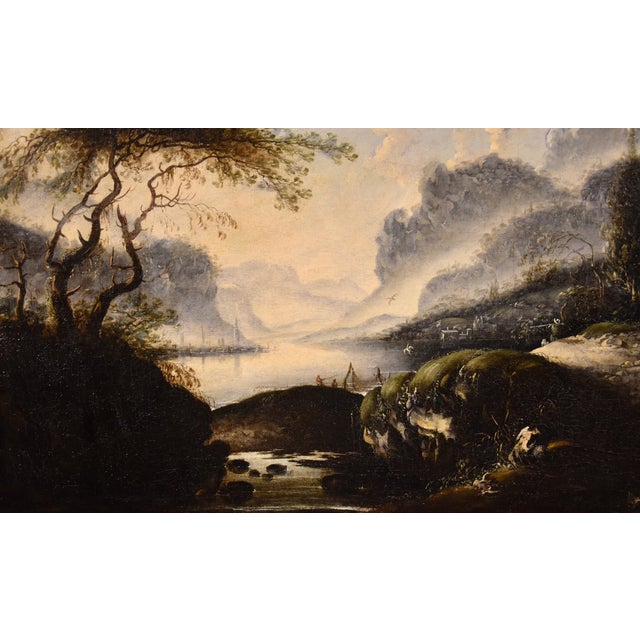 Hans De Jode, Winter Landscape, 1650, Oil on Canvas For Sale - Image 4 of 14