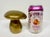 MCM Danish Brass Mushroom Art Objet Paperweight Decor For Sale - Image 12 of 12