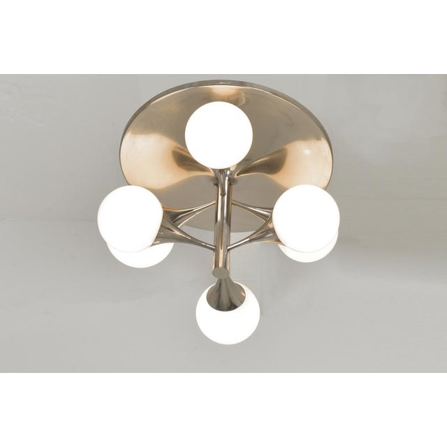 1960s Pendant Light with Opaque Glass Balls, Germany, 1960s For Sale - Image 5 of 10