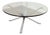 Vintage Chrome and Glass Coffee Table For Sale