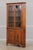 American American Early 19th C. Tiger Maple Corner China Cabinet For Sale - Image 3 of 14
