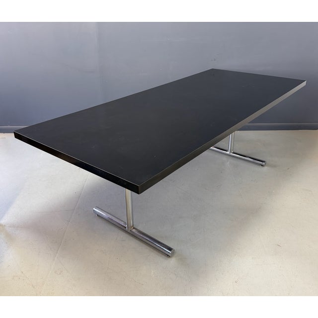 Paper 1970s Mid-Century Modern "Omega" Table Attributed to Hans Eichenberger for Stendig For Sale - Image 7 of 9