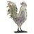 Metal Large French Hand Painted Decorative Cockerel For Sale - Image 7 of 7