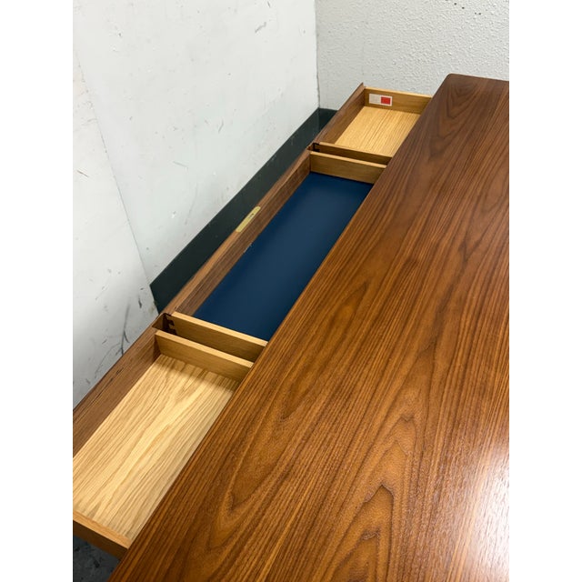 Wood Thomas Jenkins & Sverre Uhnger for Design Within Reach Edel Walnut Table For Sale - Image 7 of 12