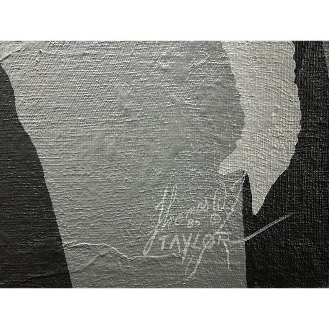 Iconic Contemporary Elephant Painting Giant Tuskers Tom Taylor 20 C. American For Sale - Image 9 of 10