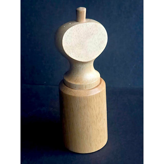 Dansk Vintage Dansk Beechwood Salt and Pepper Mill Designed by Jens Harald Quistgaard For Sale - Image 4 of 9