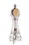 The case is metal and is finished in Aged Ironstone with burnished gold accents. The matching pendulum bob is clearly...