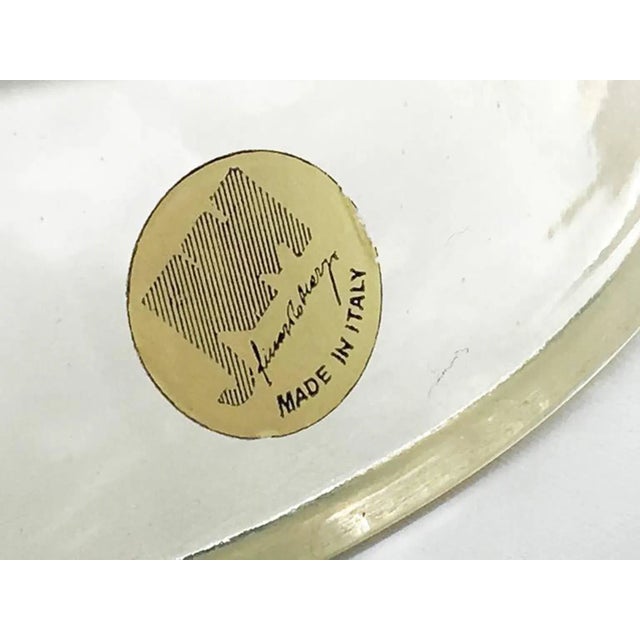 Mid-Century Modern Vintage Acrylic Glass Bowl with Wheat Inclusions, 1970s For Sale - Image 3 of 11