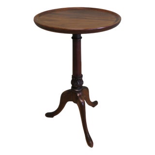 Small Victorian Wine Table with Three Footed Base For Sale
