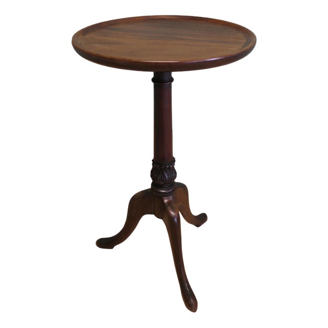 Small Victorian Wine Table with Three Footed Base For Sale