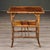 19th Century English Aesthetic Era Bamboo Table With Marquetry and Painted Detail For Sale - Image 4 of 10