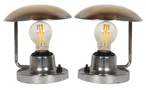 Bauhaus Style Chrome Table Lamps from Napako, 1940s, Set of 2