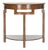 Half Round Console in Filbert Brown For Sale