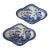 19th Century Bowl Blue and White Devonian Shape Bowls- Pair of 2 For Sale