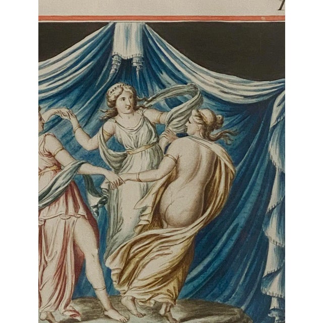 Hand Colored Engraving of Beauties, France, 19th Century For Sale - Image 4 of 6