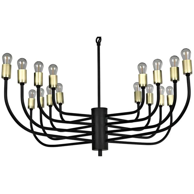 Mid-Century Modern NOIR Claude Chandelier For Sale - Image 3 of 5