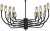 Mid-Century Modern NOIR Claude Chandelier For Sale - Image 3 of 5