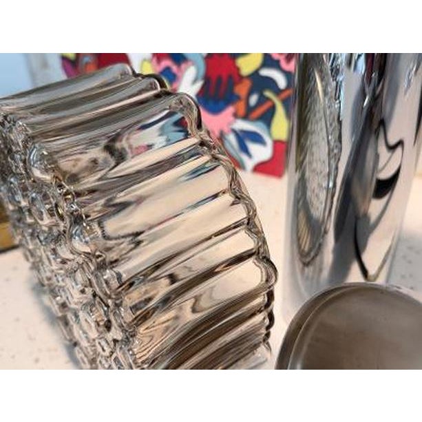 1970s Staff Leuchten P105 Chrome & Textured Glass Pendant Lights - a Pair For Sale - Image 14 of 14