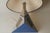 1960s Mid-Century Modern Bicolor Metal and Silk Lampshade Table Lamp, France, 1960s For Sale - Image 5 of 18