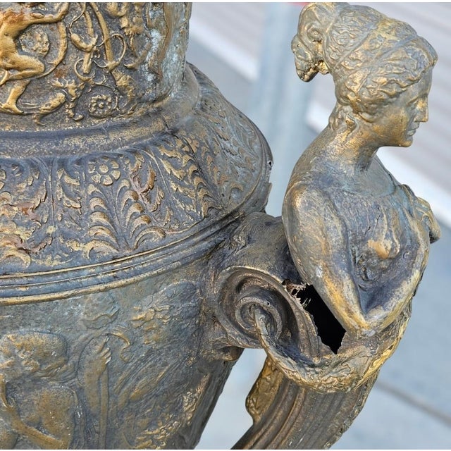 1970s Monumental French Neoclassical Figural Vases- A Pair For Sale In Los Angeles - Image 6 of 18
