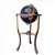 Royal Blue Vintage Gemstone Globe Lapis Lazuli and Semi Precious Stones Worldglobe on Stand For Sale - Image 8 of 17