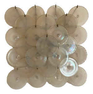 Iridescent Murano Glass Wall Lamp, Italy, 1970s