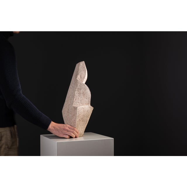 Large Abstract Monolithic Sculpture in Ceramic, 1970s For Sale - Image 6 of 15