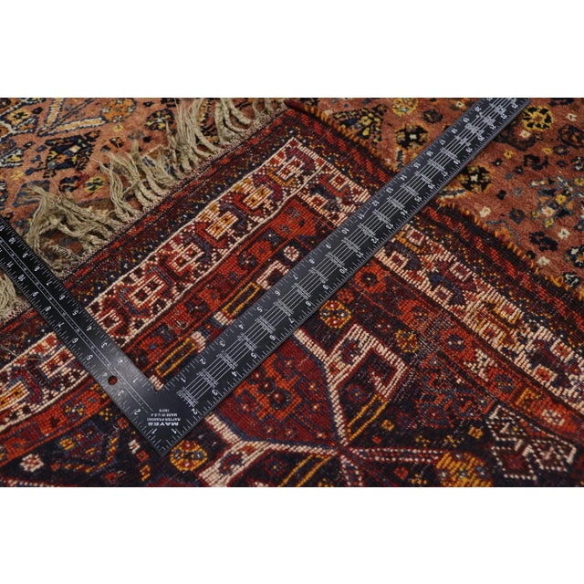 Antique Persian Shiraz Rug - 05'01 X 06'08 For Sale - Image 4 of 9