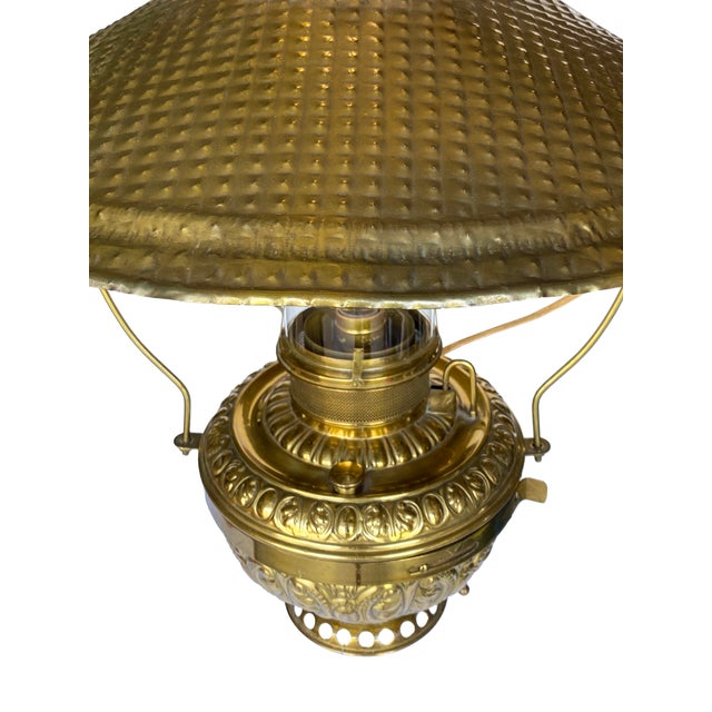 Metal Antique Rochester Brass Hanging Lantern For Sale - Image 7 of 14