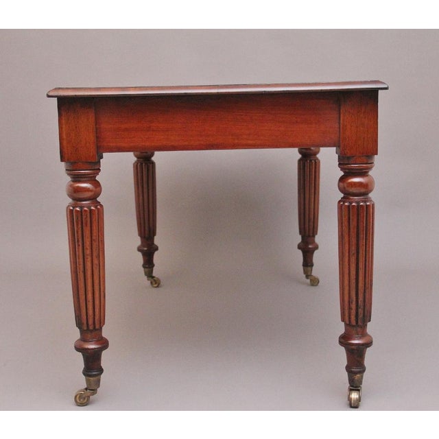 Mid 19th Century Antique Mahogany Partners Writing Desk, 1840 For Sale - Image 5 of 12